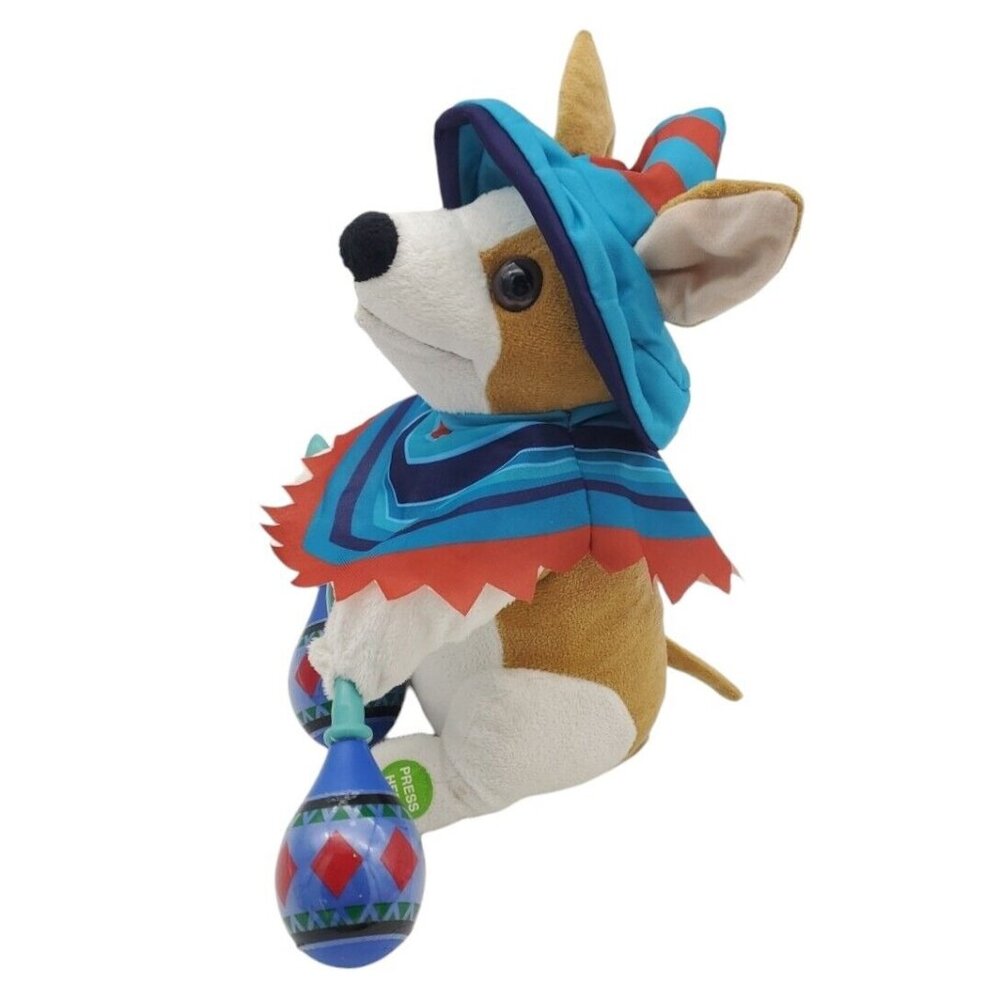 Chihuahua Dog Plush Maracas Poncho Sing Macarena Sound N Light Animatronics WORK